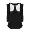 Eustoma DRESS BLACK/WHITE