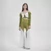 Eustoma BLOUSE GREEN/WHITE