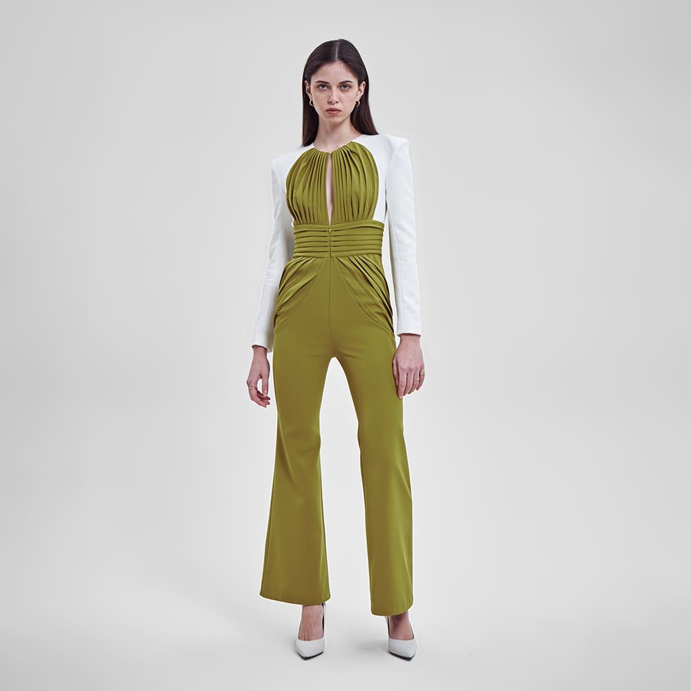 Camomile JUMPSUIT MILK/GREEN