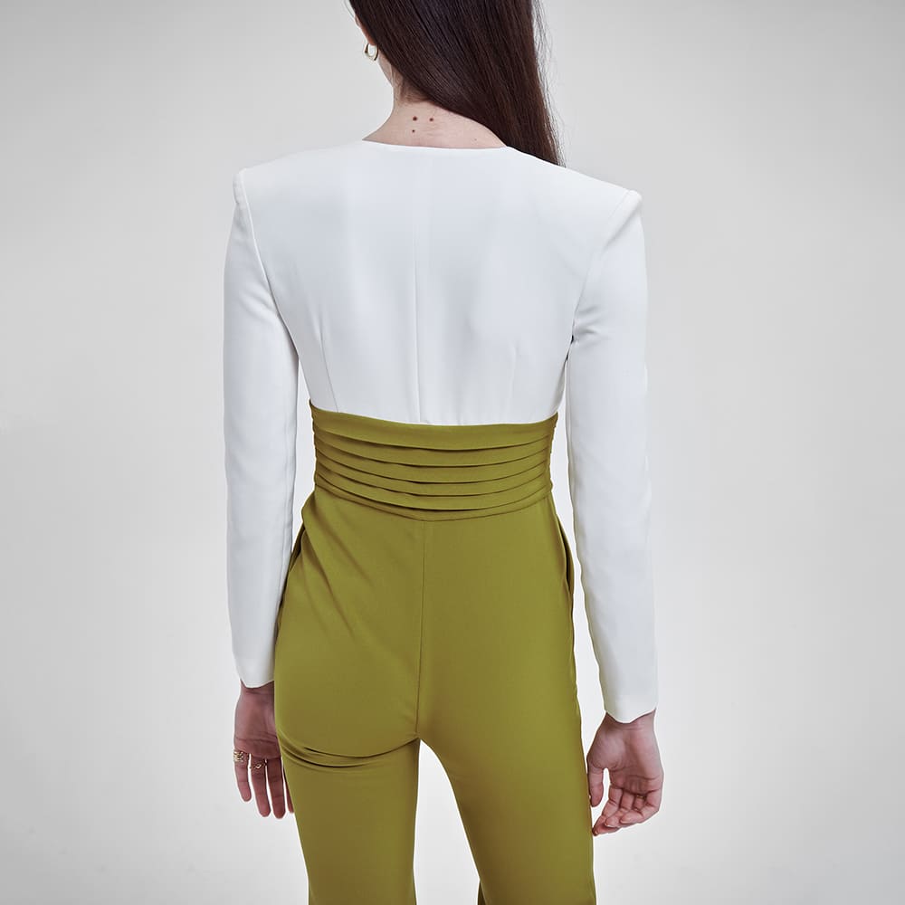 Camomile JUMPSUIT MILK/GREEN