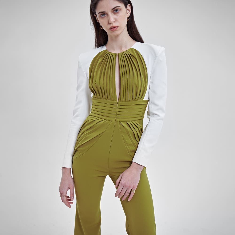 Camomile JUMPSUIT MILK/GREEN