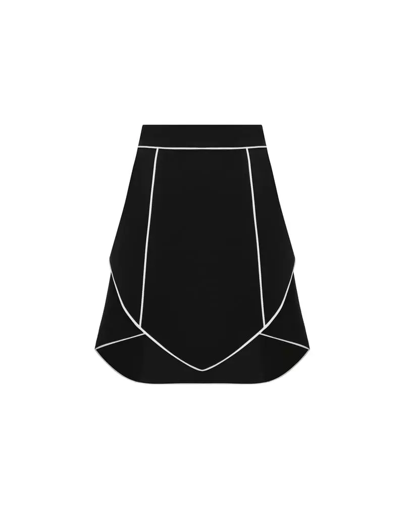 Eustoma SKIRT BLACK/WHITE