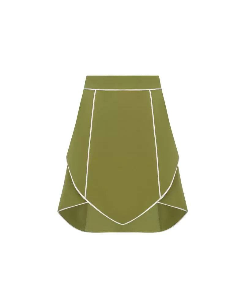 Eustoma SKIRT GREEN/WHITE