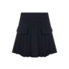 CALLA spring black triacetate skirt
