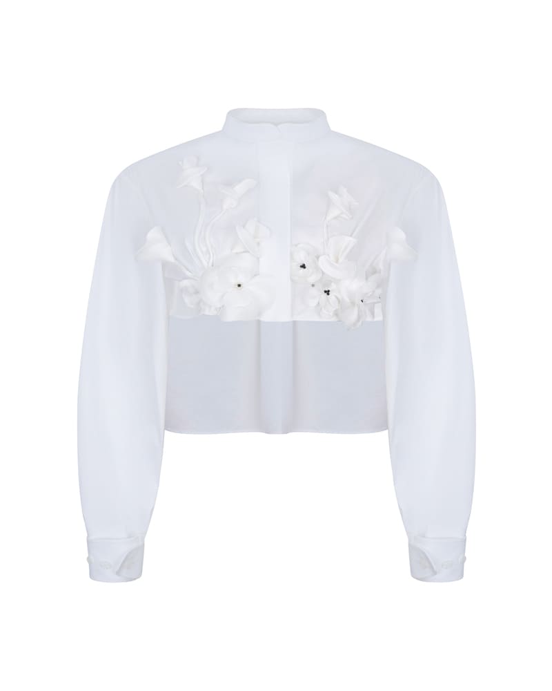 Narcissus white short shirt