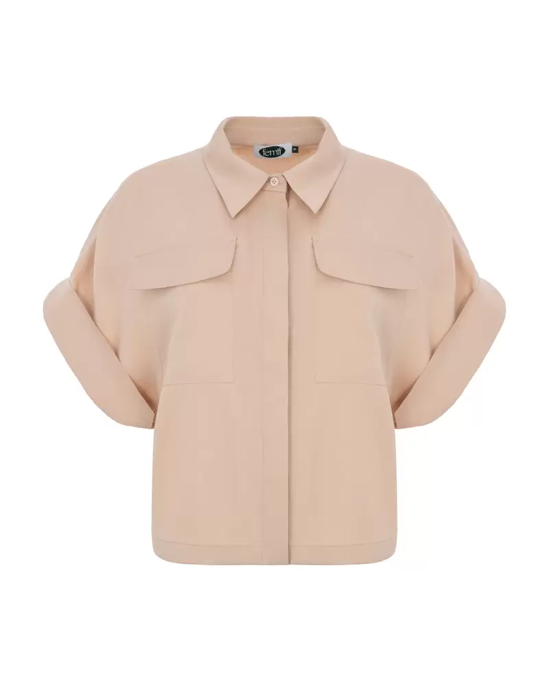 CAMPANULA shirt beige tencel