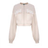 Bomber jacket CALLA spring satin beige