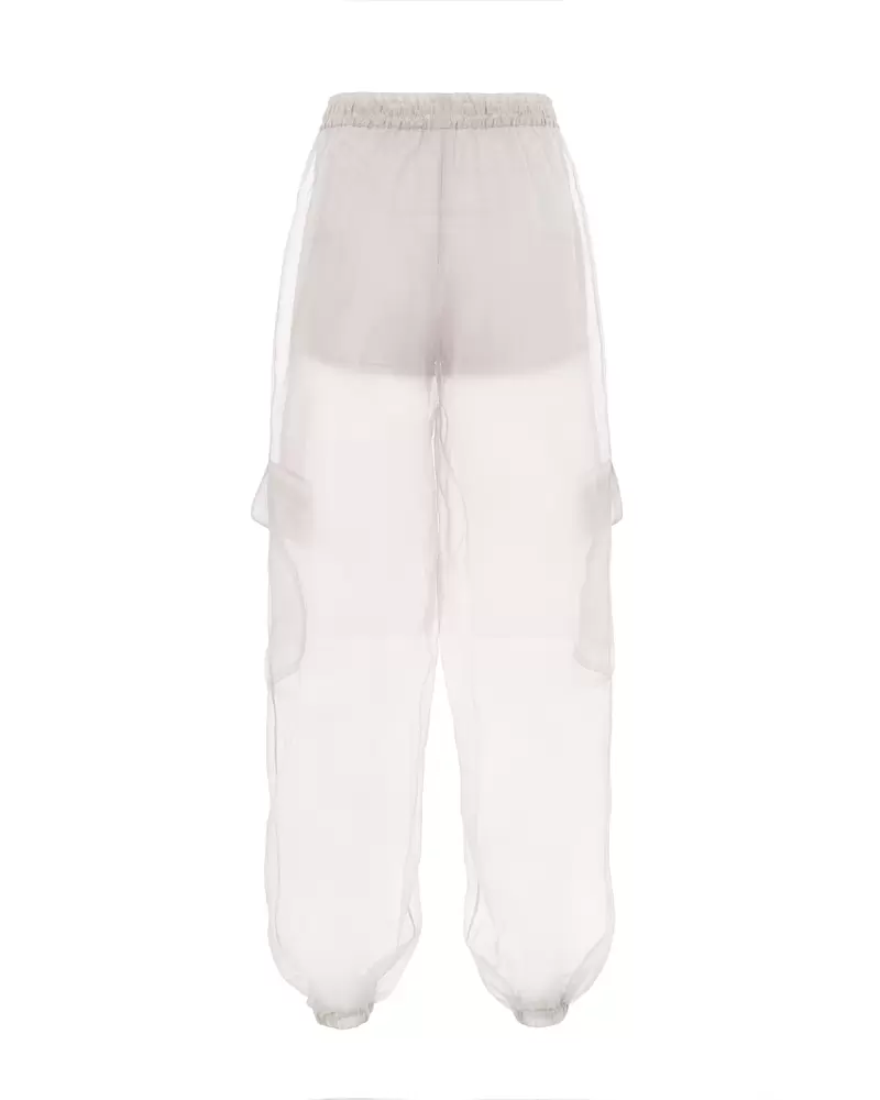 Pants CAMPANULA organza milk color