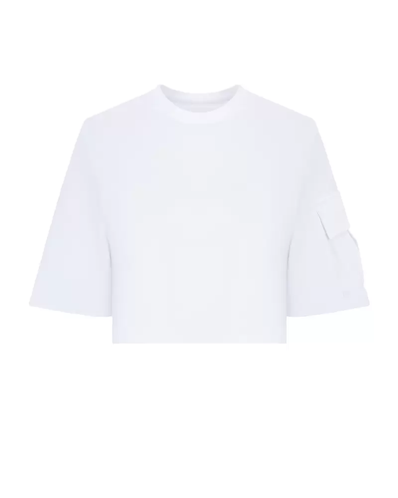 T-shirt CAMPANULA short white